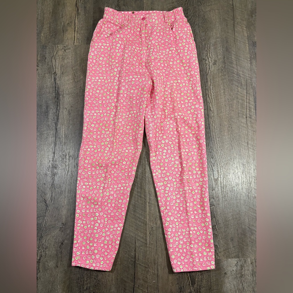Lilly Pulitzer Vintage Pink Floral Pant
